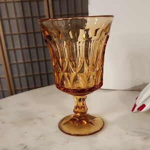 Vintage | Noritake Perspective Amber Wine / Water Goblet